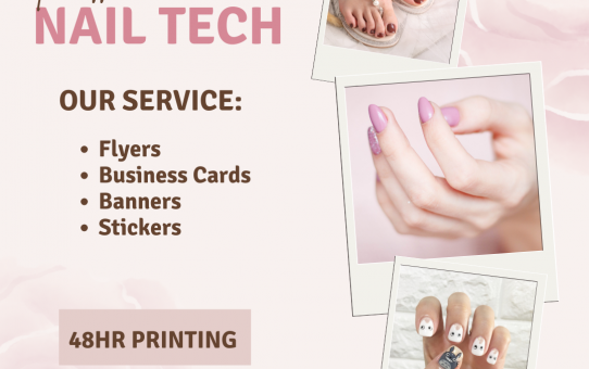 Custom Nail Tech Flyers, Business Cards & Banners – Fast Printing at PrintShopATL.com